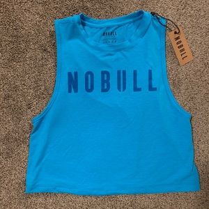 NWT Nobull Project neon blue muscle tank